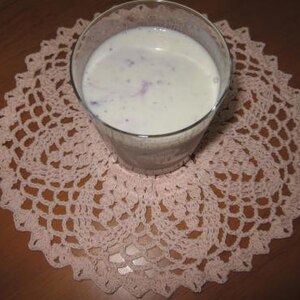 ブルーベリー豆乳ヨーグルトドリンク